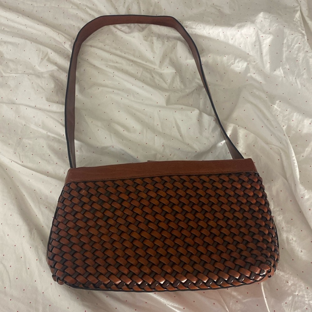 Relic woven bag with long strap.